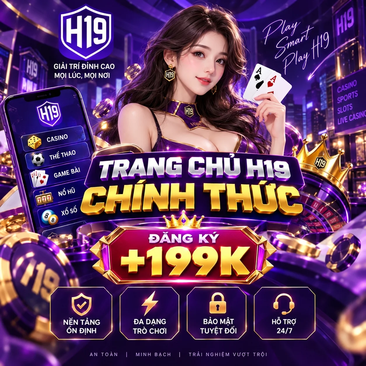 Banner trang chủ H19 chính thức trên mobile